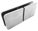 CLIP VIDRIO A VIDRIO 180° SATIN ACERO INOXIDABLE 304