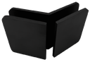 CLIP VIDRIO A VIDRIO 135° FIT NEGRO ACERO INOXIDABLE 304